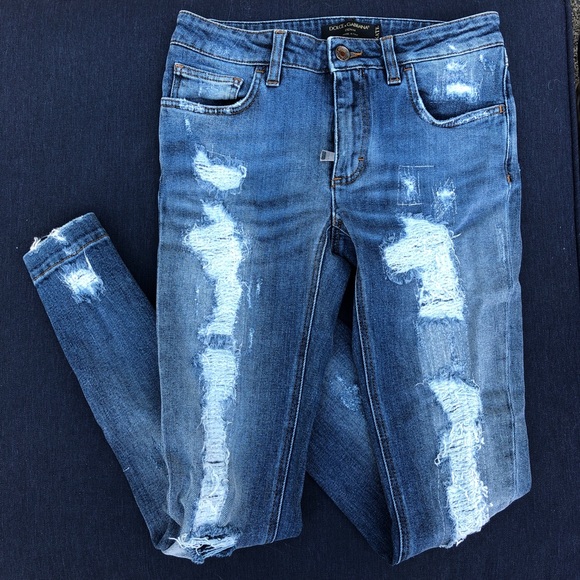 Dolce & Gabbana Denim - D&G distressed KATE jeans